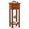 Solid Wood Side Table Home Rectangular Sofa Side Table W/ Acacia Wood Top Telephone Table